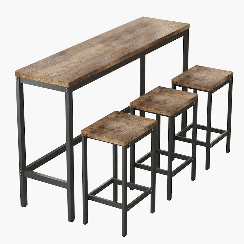 Pub Table Set with 3 Stools