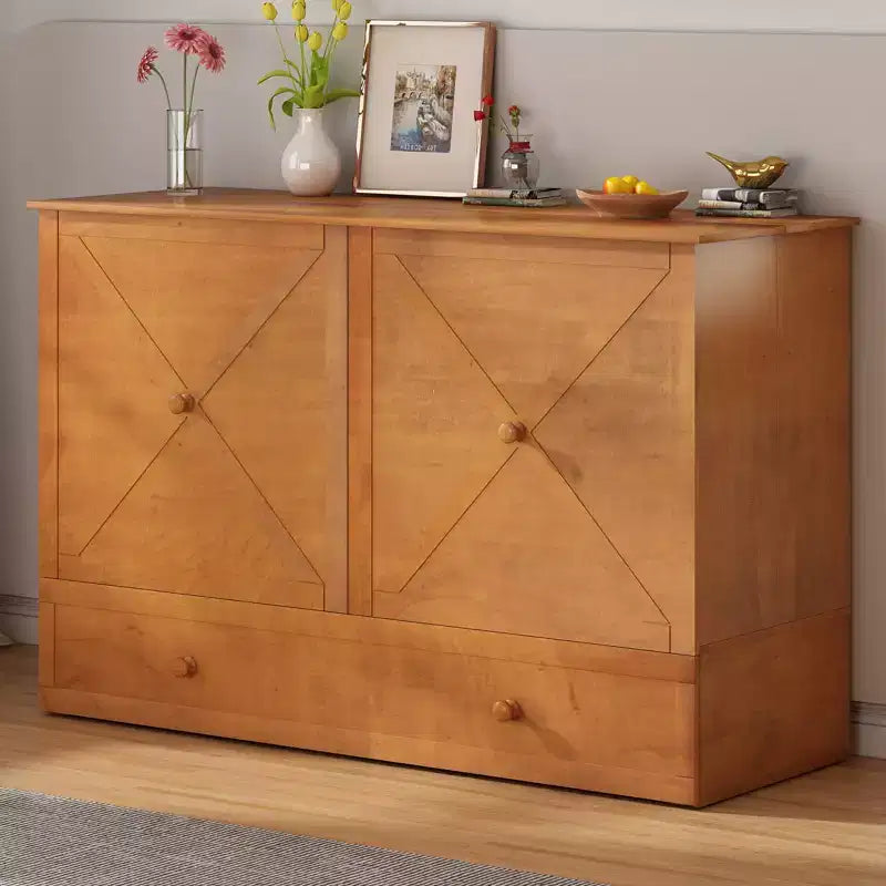 Mjkone Murphy Bed Queen, Αναδιπλούμενο κρεβάτι-ντουλάπι Cube με σταθμό φόρτισης & αποθηκευτικό χώρο