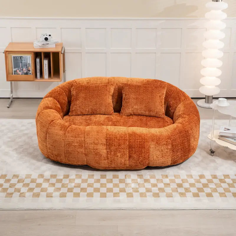 GDFStudio - Καναπές 2 Θέσεων Laurel Chenille Lazy με Αφρό Υψηλής Πυκνότητας και Υπερμεγέθη Άνεση