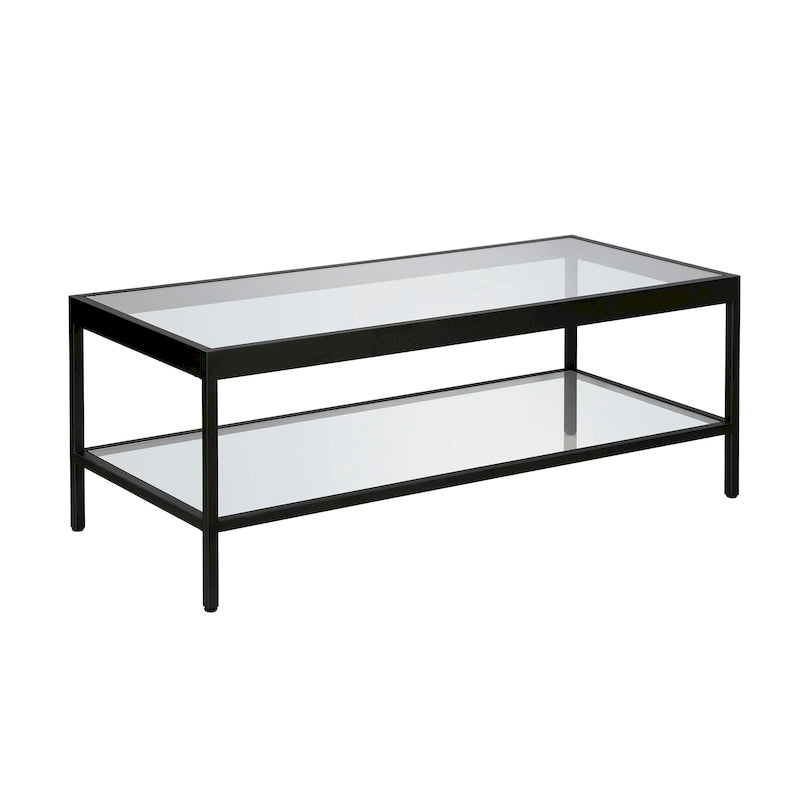 Alexis Metal and Glass Coffee Table