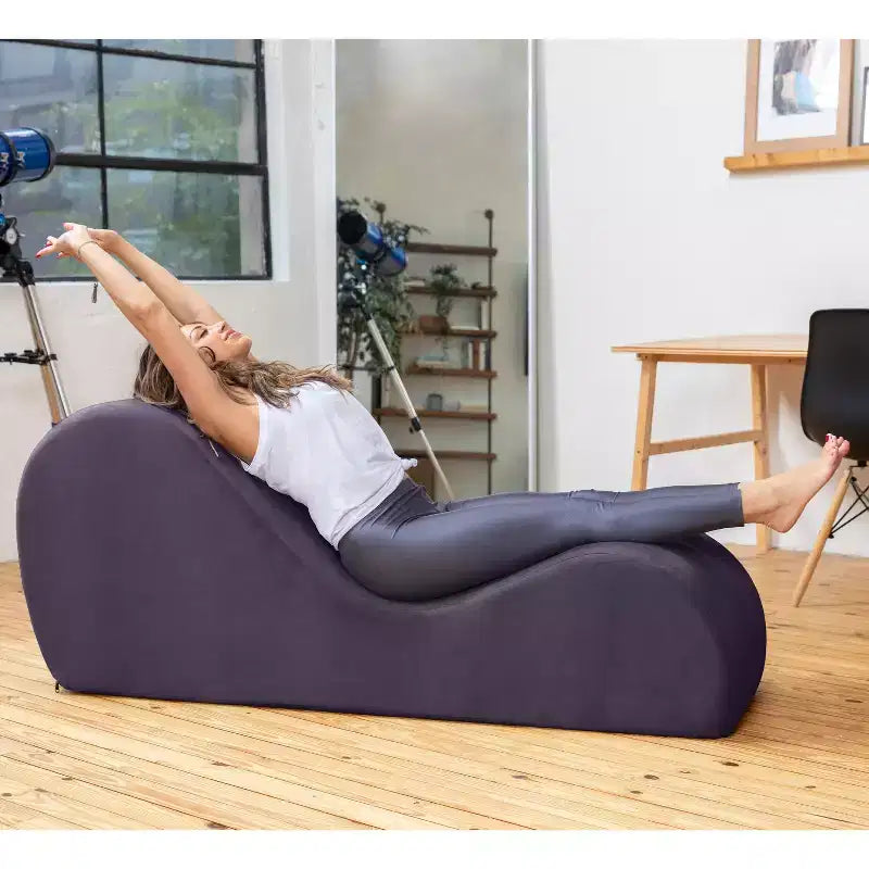 Ανάκλιντρο Yoga Avana Sleek - Κατασκευασμένο στις ΗΠΑ - Ιδανικό για διατάσεις, χαλάρωση, άσκηση και πολλά άλλα, 60 Β x 18 Π x 26 Υ ίντσες, Ανοιχτό Γκρι