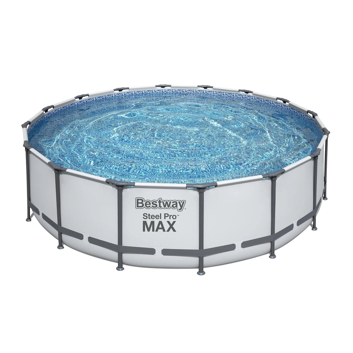 Στρογγυλή υπέργεια πισίνα Bestway Steel Pro MAX με αντλία και κάλυμμα