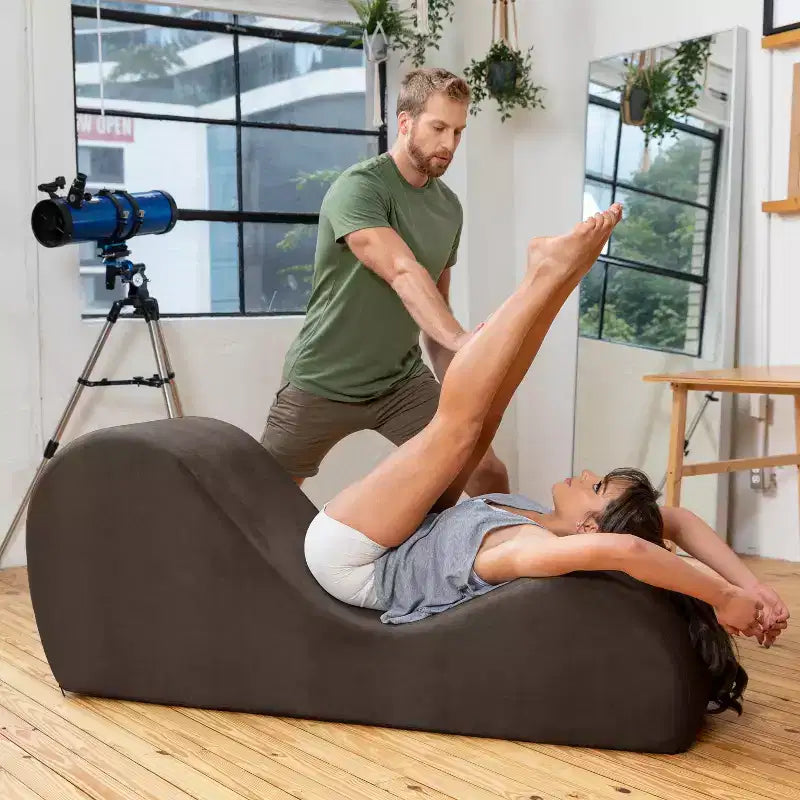 Ανάκλιντρο Yoga Avana Sleek - Κατασκευασμένο στις ΗΠΑ - Ιδανικό για διατάσεις, χαλάρωση, άσκηση και πολλά άλλα, 60 Β x 18 Π x 26 Υ ίντσες, Ανοιχτό Γκρι