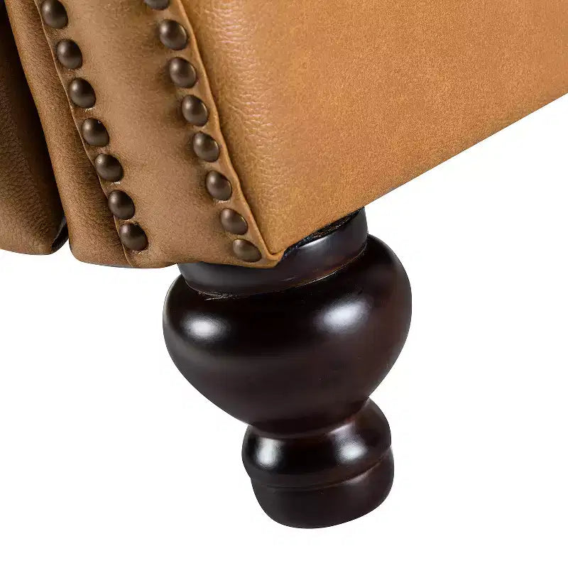 Σετ 2 Πολυθρόνων Elisabete Modern Wingback από Γνήσιο Δέρμα με Ανακλινόμενο Μηχανισμό και Διακοσμητικά Τρουκς για το Σαλόνι και την Κρεβατοκάμαρα| ART OF LIVING DESIGNS