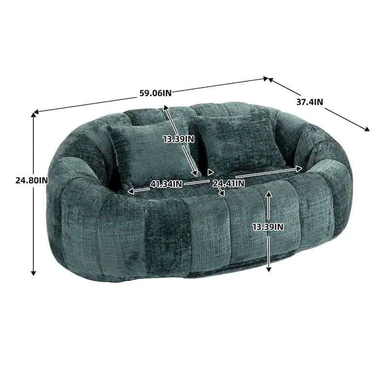 Πολυθρόνα Σακούλα Chenille Lazy Sofa