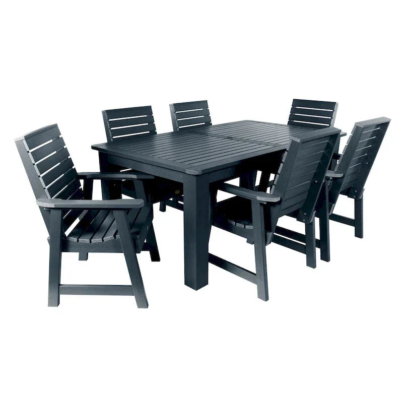 HIGHWOOD PROFESSIONAL 7- Piece Outdoor Dining Set 42x72