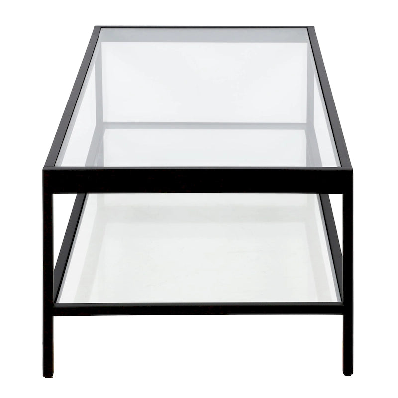Alexis Metal and Glass Coffee Table
