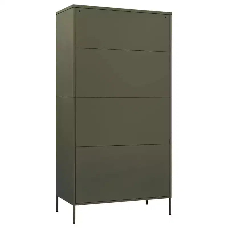 vidaXL Ντουλάπα Ελαιόπρασινη 35,4x19,7x70,9 εκ. από Ατσάλι