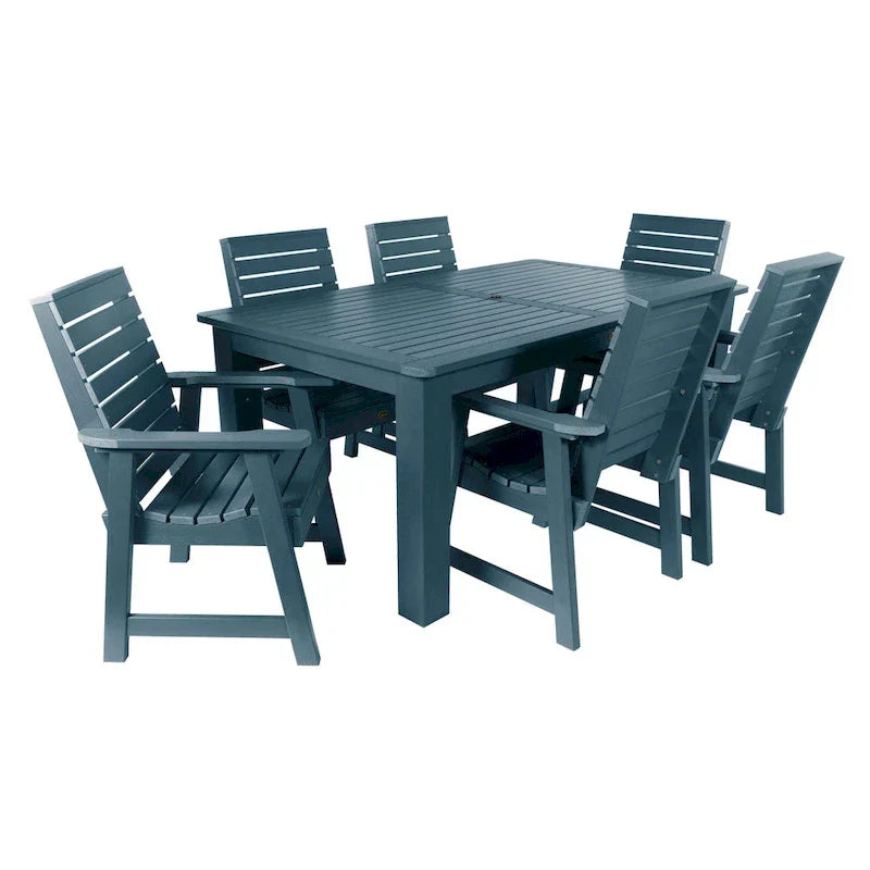 HIGHWOOD PROFESSIONAL 7- Piece Outdoor Dining Set 42x72
