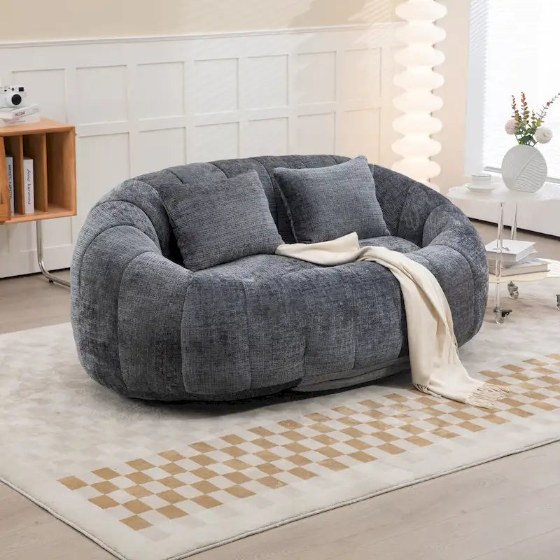 GDFStudio - Καναπές 2 Θέσεων Laurel Chenille Lazy με Αφρό Υψηλής Πυκνότητας και Υπερμεγέθη Άνεση