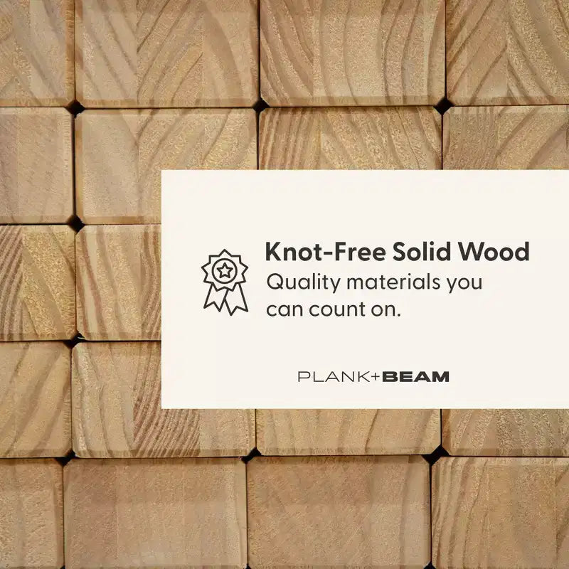 Κρεβάτι Plank+Beam Farmhouse διπλό (Full Size) με κεφαλάρι, πλατφόρμα από μασίφ ξύλο