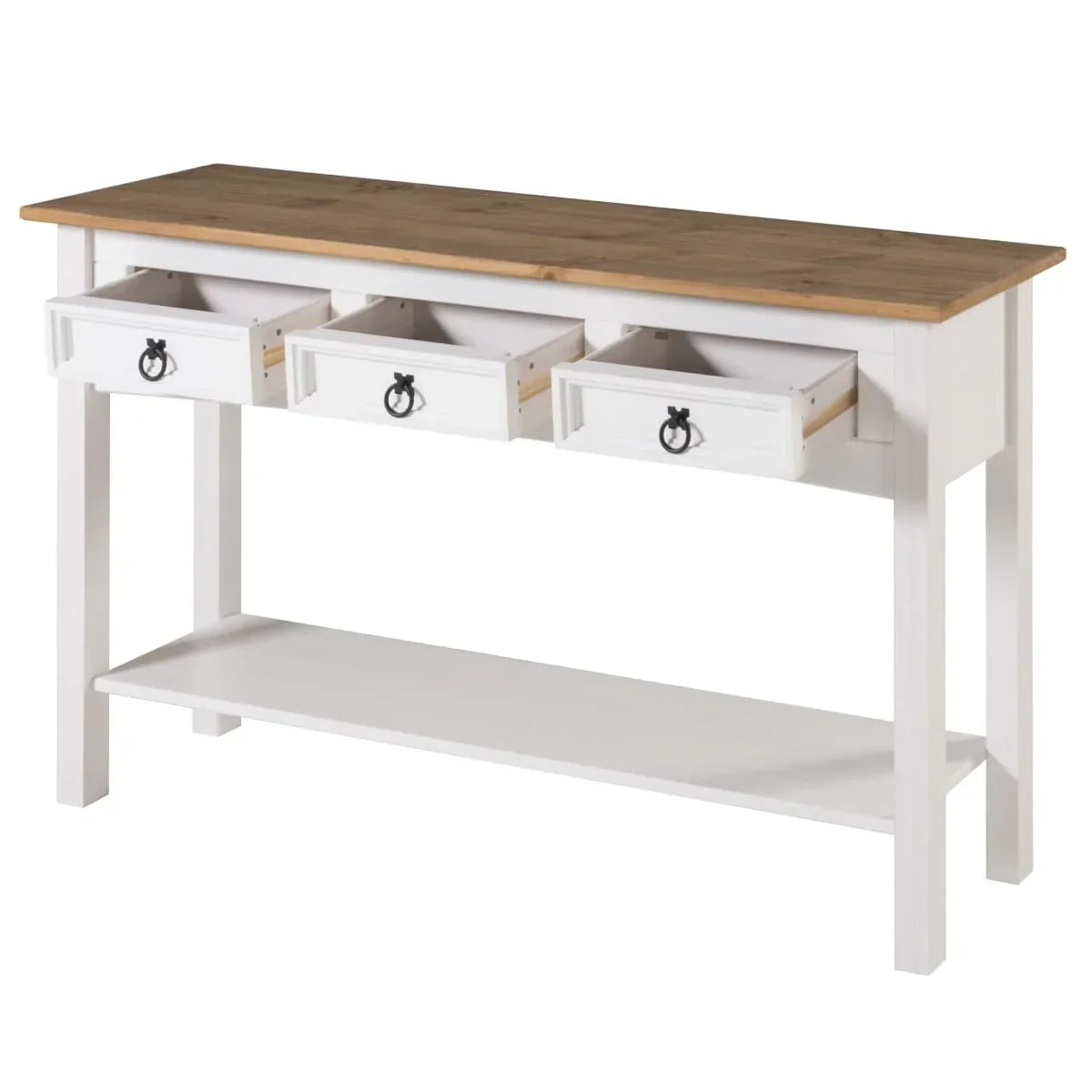 Ξύλινη Κονσόλα Τραπεζαρίας με 3 Συρτάρια Corona | Furniture Dash - N/A