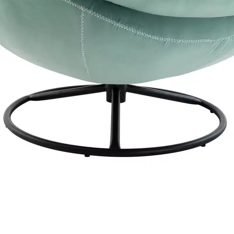 Πολυθρόνα Velvet Accent Okak με υποπόδιο, μοντέρνα πολυθρόνα σαλονιού χωρίς μπράτσα σε στυλ Mid-Century, μαλακή και άνετη πολυθρόνα για παρακολούθηση τηλεόρασης, gaming