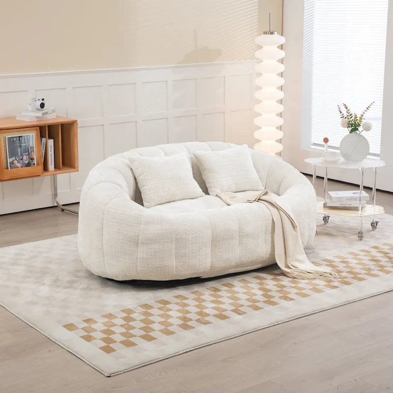 GDFStudio - Καναπές 2 Θέσεων Laurel Chenille Lazy με Αφρό Υψηλής Πυκνότητας και Υπερμεγέθη Άνεση