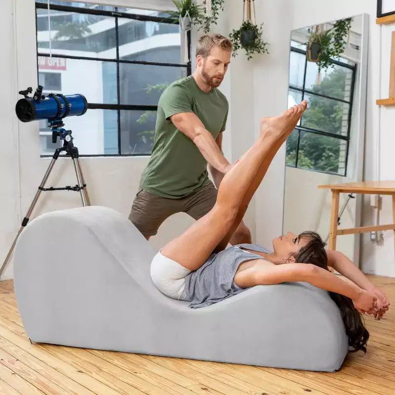 Ανάκλιντρο Yoga Avana Sleek - Κατασκευασμένο στις ΗΠΑ - Ιδανικό για διατάσεις, χαλάρωση, άσκηση και πολλά άλλα, 60 Β x 18 Π x 26 Υ ίντσες, Ανοιχτό Γκρι
