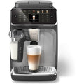Premium Μηχανή Espresso, 12 Ζεστά/Κρύα Ροφήματα, Σύστημα LatteGo, Κεραμικός Μύλος, Μαύρο Χρώμιο