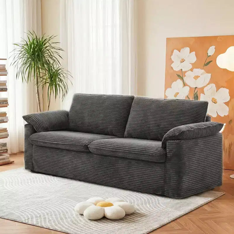 Καναπές Dyonery 86 Cloud Loveseat, Βαθύ Κάθισμα & Μαξιλάρια Φαρδύς Μπράτσων, Στιβαρός Σκελετός, Εργονομικός Σχεδιασμός που Επιτρέπει την Αναπνοή του Υφάσματος