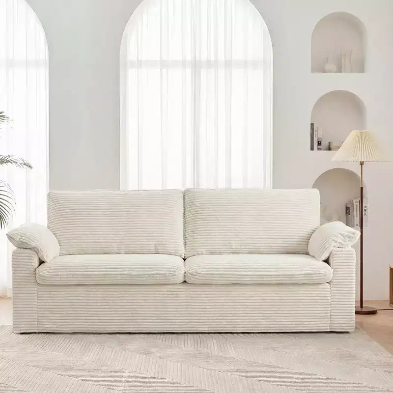 Καναπές Dyonery 86 Cloud Loveseat, Βαθύ Κάθισμα & Μαξιλάρια Φαρδύς Μπράτσων, Στιβαρός Σκελετός, Εργονομικός Σχεδιασμός που Επιτρέπει την Αναπνοή του Υφάσματος