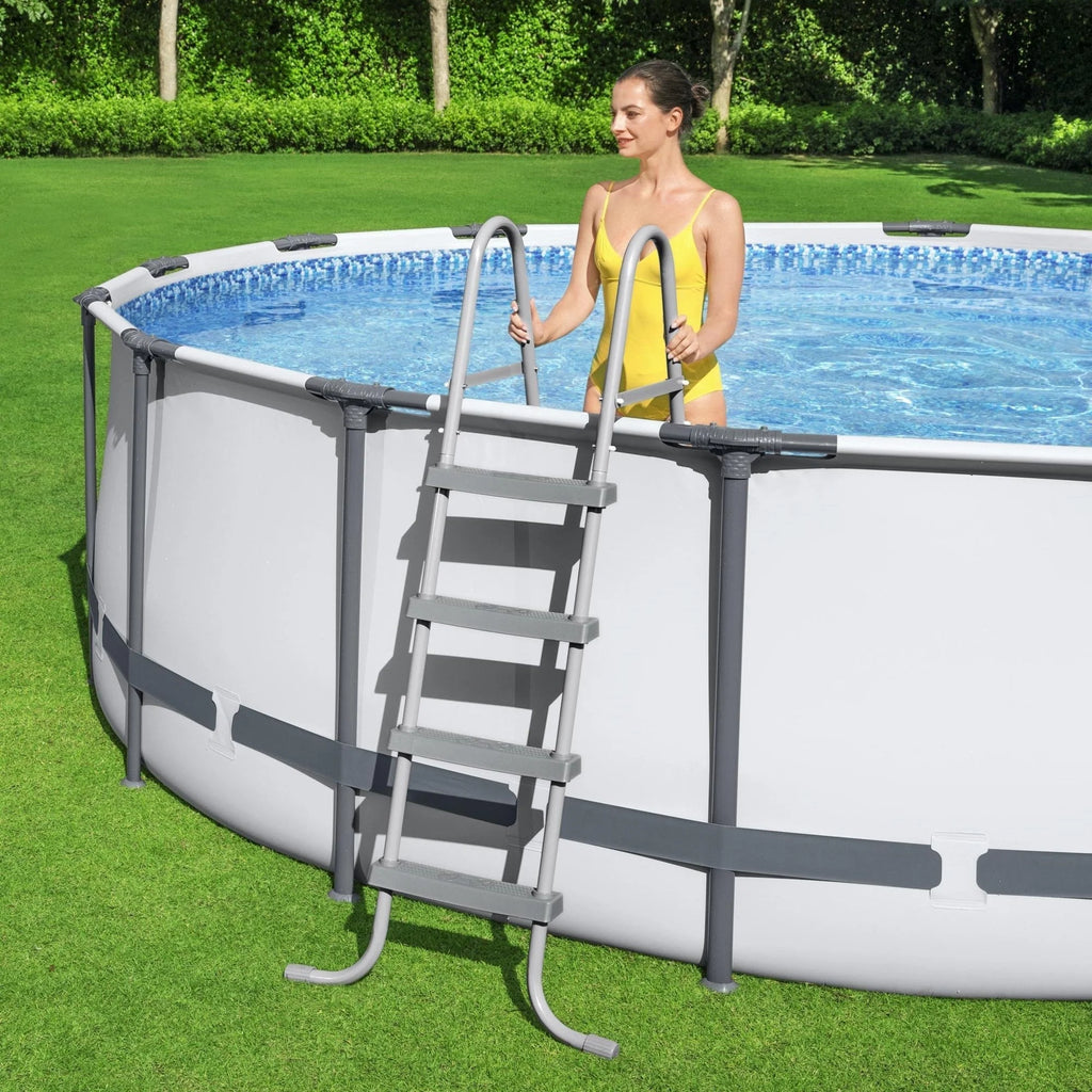 Στρογγυλή υπέργεια πισίνα Bestway Steel Pro MAX με αντλία και κάλυμμα