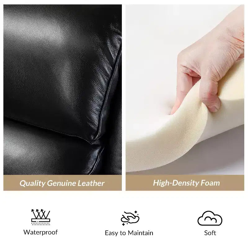 Σετ 2 Πολυθρόνων Elisabete Modern Wingback από Γνήσιο Δέρμα με Ανακλινόμενο Μηχανισμό και Διακοσμητικά Τρουκς για το Σαλόνι και την Κρεβατοκάμαρα| ART OF LIVING DESIGNS
