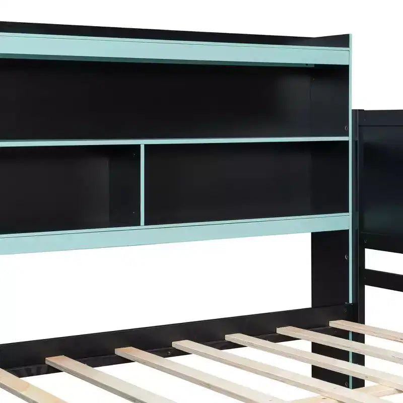 Gamer Hub Daybed με Γραφείο, Φώτα RGB, Σταθμό Φόρτισης, Συρτάρια Αποθήκευσης & Κεφαλάρι-Βιβλιοθήκη